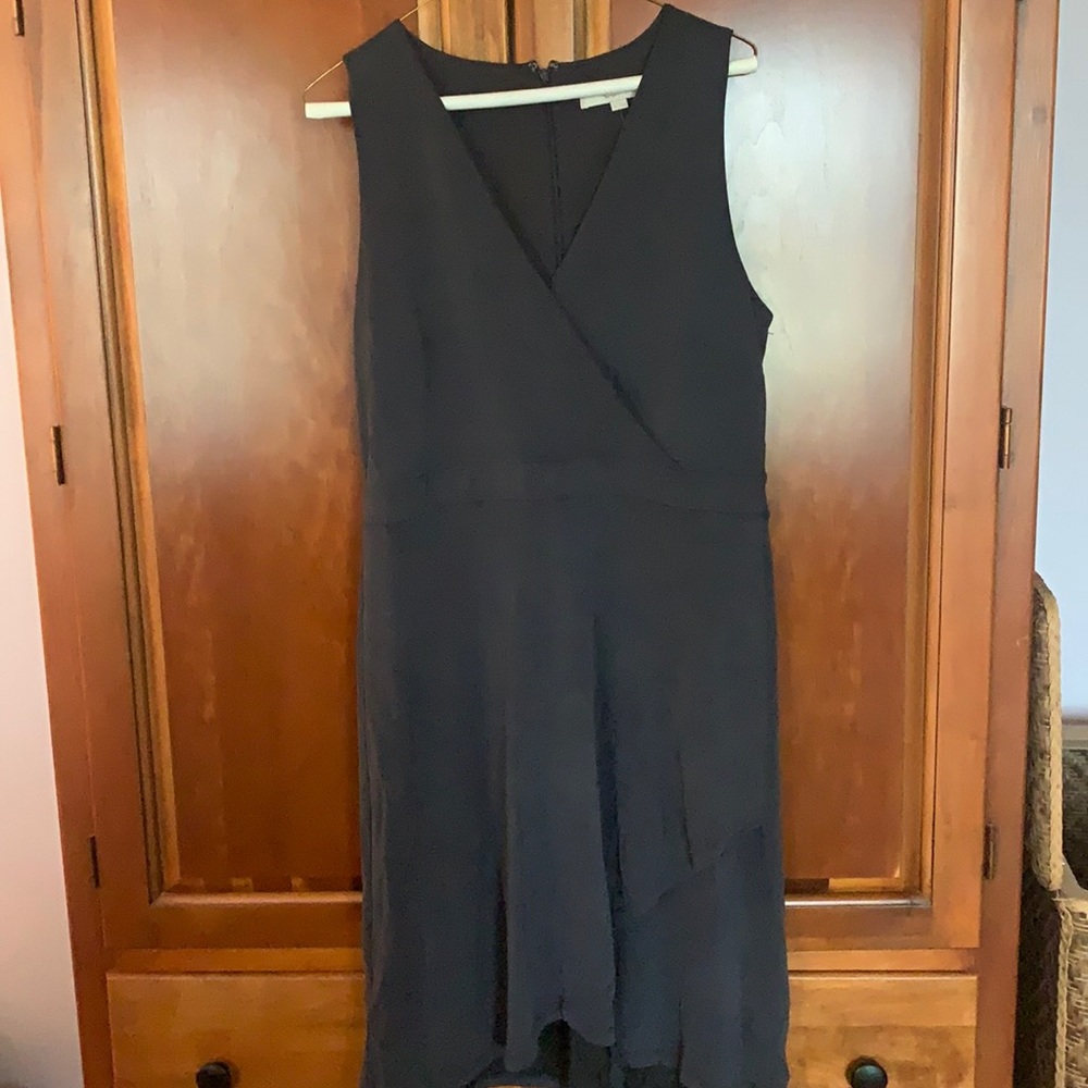 Dark grey mid length dress